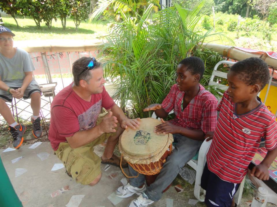 DRUMMING WITH A VISITOR IN BEESTON SPRING WESTMORELAND – Exceptional Caribbean